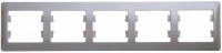 GLOSSA Рамка 5 постов горизонтальная перламутр Systeme Electric GSL000605