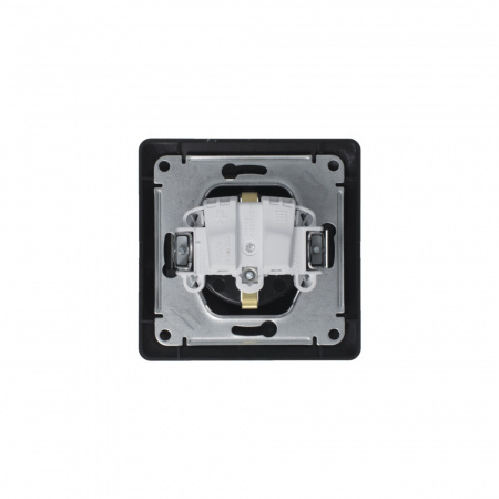 GLOSSA Розетка с заземлением антрацит в сборе Systeme Electric GSL000742