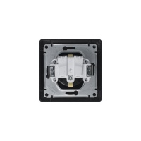 GLOSSA Розетка с заземлением антрацит в сборе Systeme Electric GSL000742