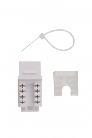 Вставка Keystone Jack RJ-45 90 градусов категория 5e неэкранированная заделка тип 110 цвет белый WRline WRLine WR-KJ-RJ45-C5E-90 505212
