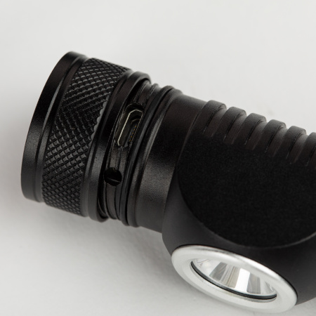 Фонарь налобный светодиодный АРМИЯ РОССИИ GA-502 аккумуляторный, 5B, 5 режимов, черный, на магните, micro-USB ЭРА Б0052317