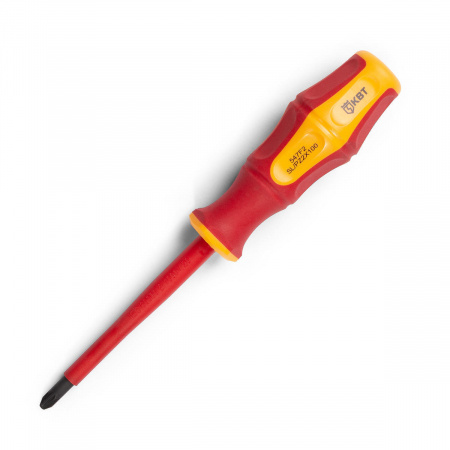 Отвертка диэлектрическая PZ2х100 серия ПРОФИ КВТ 78614