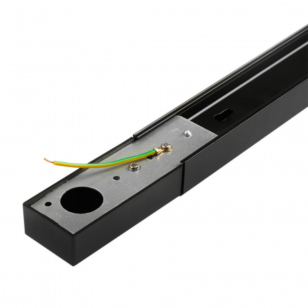 5026322 Шинопровод чёрный 1м PTR 1M-BL с токоподводом и заглушкой JazzWay 