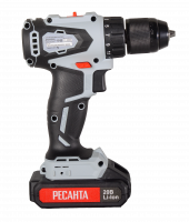 Дрель-шуруповерт аккумуляторная ДА-20-2ЛК (2.0 А/ч) Ресанта 75/14/11