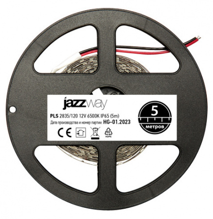 2859099 Лента светодиодная LEDx120/м 1м 10Вт/м 12В белый IP65 (5м) JazzWay 