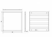 Светильник светодиодный 6500К 2800Лм 117Лм/Вт IP40 595х595х19 матовый SPO-6-24-6K-M 24Вт ЭРА Б0061290