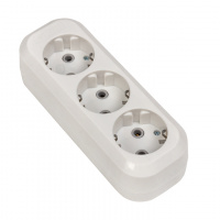 Колодка 3 гнезда с заземлением 16А Эксперт EKF AKB16-3