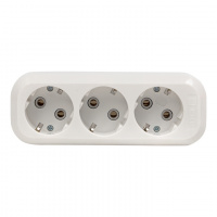 Колодка 3 гнезда с заземлением 16А Эксперт EKF AKB16-3