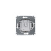 GLOSSA Переключатель одноклавишный схема 6 платина Systeme Electric GSL001261