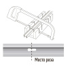 5026346 Шинопровод белый 1м PTR 1M-WH с токоподводом и заглушкой Jazzway JazzWay 