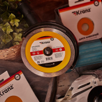 Диск алмазный отрезной сплошной 125х22.2х1.8х10 мм Kranz KR-90-0111