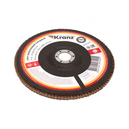 KR-90-0021 Круг лепестковый торцевой, P40, 180х22.2мм Kranz 