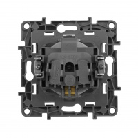 ETIKA Розетка 2К+З немецкий стандарт винтовые зажимы 16 А 250 В алюминий Legrand 672421
