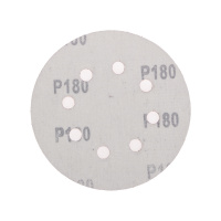 Диск абразивный на ворсовой основе, на липучке, перфорированный, P180, 125мм, 10 шт. Kranz KR-91-1169