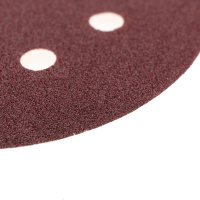 Диск абразивный на ворсовой основе, на липучке, перфорированный, P80, 125мм, 10 шт. Kranz KR-91-1166