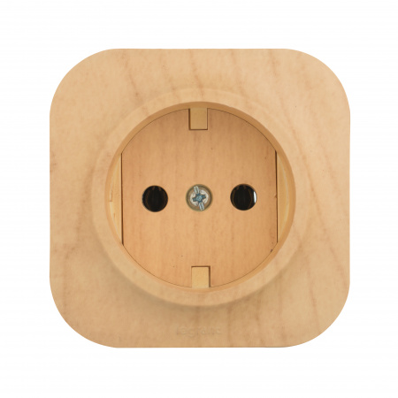 782270 Quteo Розетка без заземления без шторок наружная дерево Legrand 