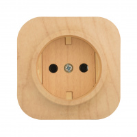 Quteo Розетка без заземления без шторок наружная дерево Legrand 782270