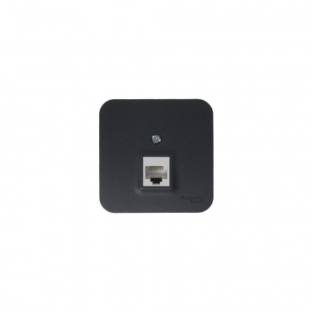 Розетка BLANCA наружная компьютерная RJ45, кат.5e, с изолирующей пластиной, антрацит Systeme Electric BLNIA045006