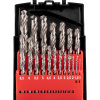 Набор сверл по металлу 1-10мм (через 0.5мм). 19 шт. Р6М5 Ц/Х Kranz KR-91-0635