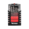 Набор сверл по металлу 1-10мм (через 0.5мм). 19 шт. Р6М5 Ц/Х Kranz KR-91-0635