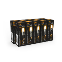 Лампа светодиодная LED 2 Вт 190 лм 3000К AC220-240В G4 капсула теплая силиконовая Black Gauss GAUSS 107707102