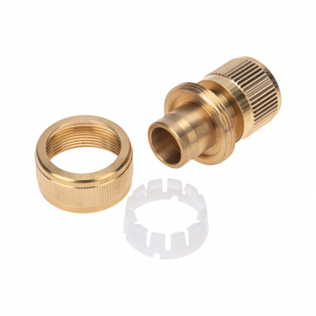 62-0214 Коннектор латунный, быстросъемный, для шланга 3/4 Четыре сезона REXANT 