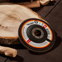 Круг лепестковый торцевой, P120, 115х22.2мм Kranz KR-90-0009