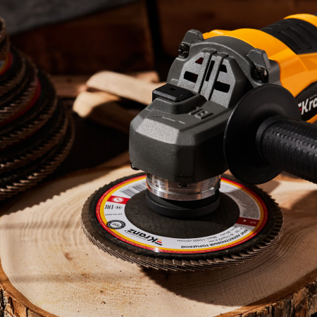 KR-90-0009 Круг лепестковый торцевой, P120, 115х22.2мм Kranz 