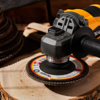 Круг лепестковый торцевой, P120, 115х22.2мм Kranz KR-90-0009