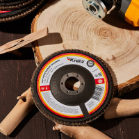 Круг лепестковый торцевой, P120, 125х22.2мм Kranz KR-90-0017