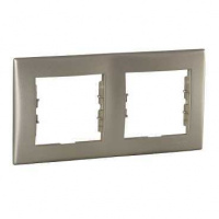 Sedna Рамка 2 поста горизонтальная титан Schneider Electric SDN5800368