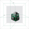 Уровень лазерный CUBE 3-360 GREEN Basic Edition ADA А00560