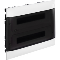 Practibox S Пластиковый щиток Встраиваемый (ЩРв-П) 2X18 Дымчатая дверь Legrand 137557