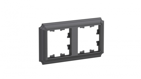 ATLASDESIGN ANTIQUE 2-постовая рамка, универсальная, БАЗАЛЬТ Systeme Electric ATN101402