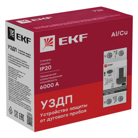 afdd-2-40-pro Устройство защиты от дугового пробоя (УЗДП) 2P 40А PROxima EKF 