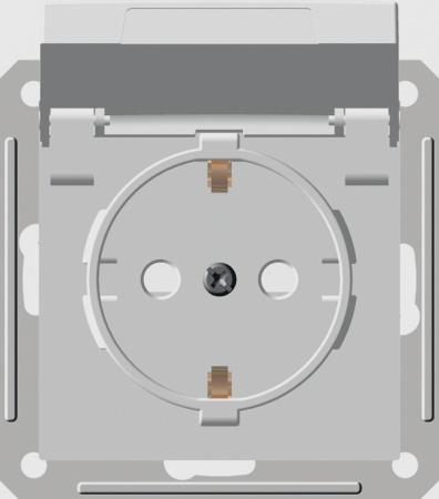 W59 Розетка скрытая с заземлением с крышкой IP44 белая Systeme Electric RS16-152B-18