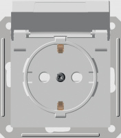 W59 Розетка скрытая с заземлением с крышкой IP44 белая Systeme Electric RS16-152B-18