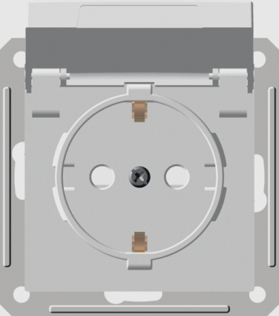 W59 Розетка скрытая с заземлением с крышкой IP44 белая Systeme Electric RS16-152B-18