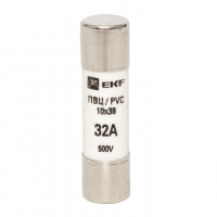 Вставка плавкая цилиндрическая ПВЦ 10х38 32А EKF pvc-10х38-32