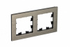 Рамка двухпостовая ATLASDESIGN NATURE, МЕТАЛЛ ЛАТУНЬ Systeme Electric ATN312202
