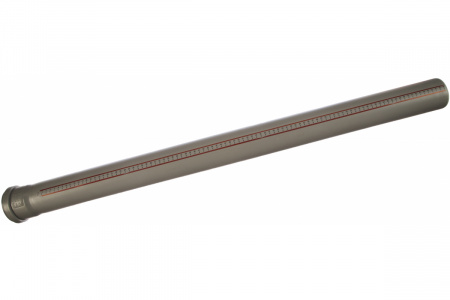 Труба канализационная 75 х 1000 мм НТЕМ однораструбная, серая Ostendorf 113040