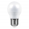 Лампа светодиодная LED 7вт Е27 белый шар FERON LB-95 25482