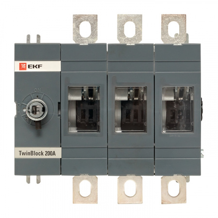 tb-s-200-3p Рубильник 200A 3P без рукоятки управления TwinBlock EKF 