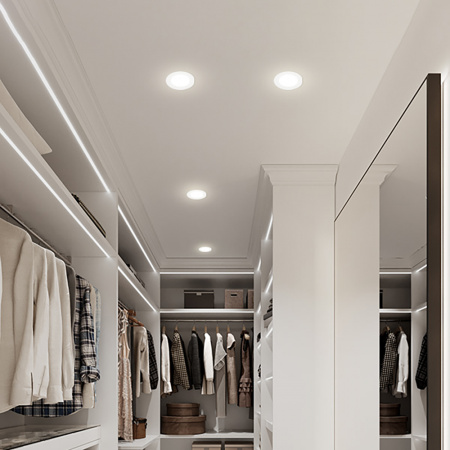 AL528 48873 Светильник светодиодный ДВО-12w 4000K 1080Лм slim белый Feron.ONE FERON 