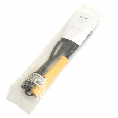 Паяльник с деревянной ручкой 40W, нихромовый нагреватель, долговечное жало, 230В STEKKER PLE110-40 49984