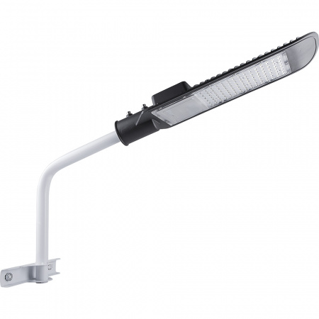 ДС-2 Кронштейн на опору с 1 хомутом диаметр трубы 58мм белый для уличного светильника FERON  32877