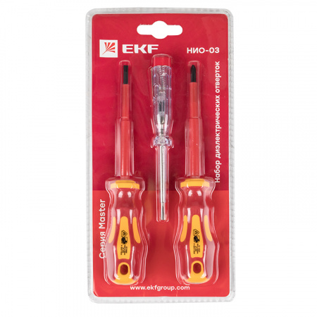 Набор диэлектрических отверток НИО-03 Master EKF ndo-03