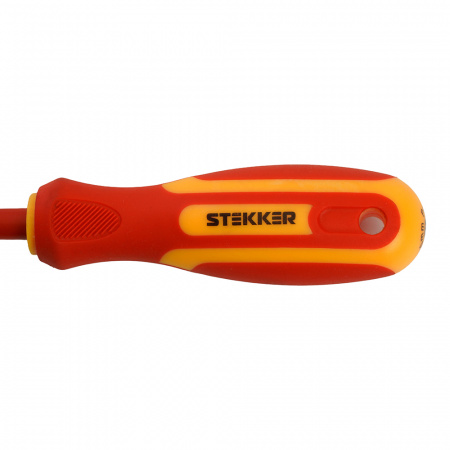 Отвертка крестовая диэлектрическая Pz1х80 1000В STEKKER SDE-PZ1-80 49617