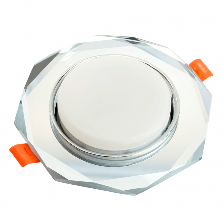 Светильник ДВО-15w GX53 без лампы прозрачный FERON 4020-2 прозр. 20148