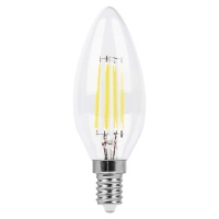 Лампа светодиодная LED 5вт Е14 белый свеча FILAMENT FERON LB-58 25573